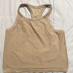 lululemon athletica Beige Racerback Tank Top